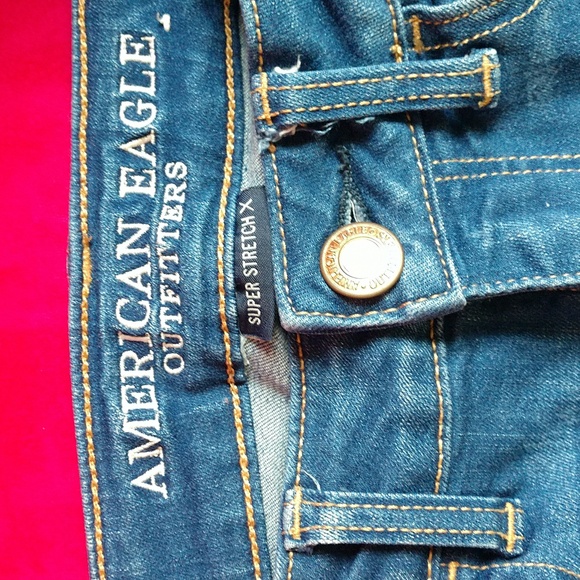 American Eagle Super Stretch X Jeans Leggings Distressed - Picture 6 of 10